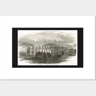 The Great Dee Railway Viaduct 1848 Posters and Art